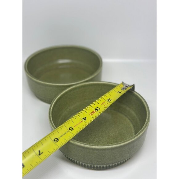 VTG Pfaltzgraff Nordic Soup Cereal 5.75"x2.25" Edge Ribbed Base Avocado Green - Picture 5 of 6